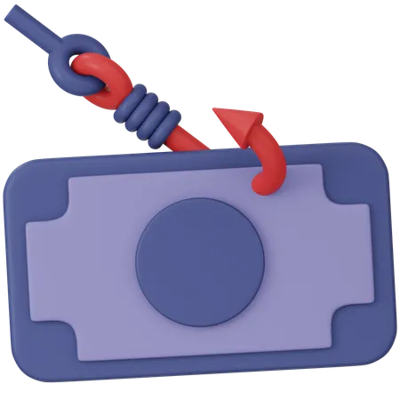 Phishing d'argent  3D Icon