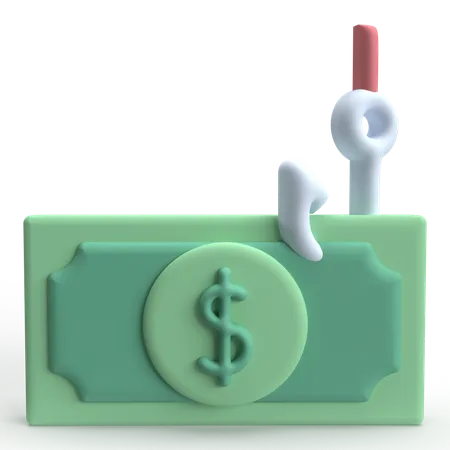 Phishing de dinheiro  3D Icon