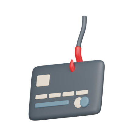 Phishing de tarjetas de crédito  3D Icon