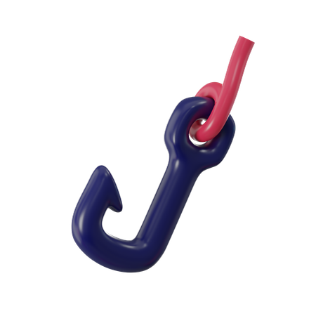 Phishing Hook  3D Icon