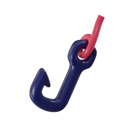 Phishing Hook  3D Icon