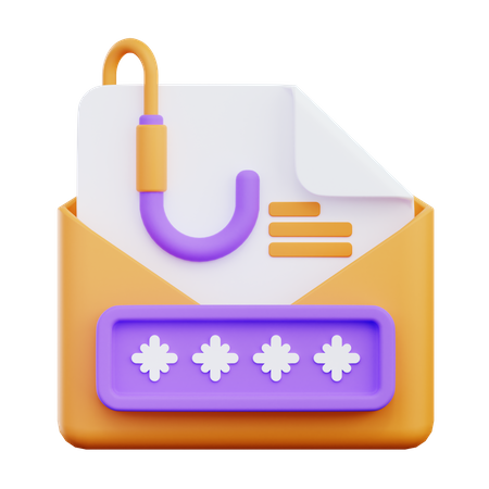 Phishing Mail 3D Icon