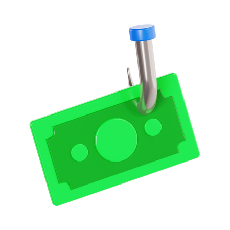 Phishing Money  3D Icon