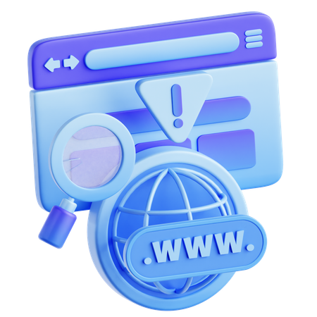 Phishing Web  3D Icon