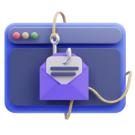 Phishing Web  3D Icon