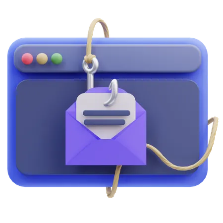 Phishing Web  3D Icon