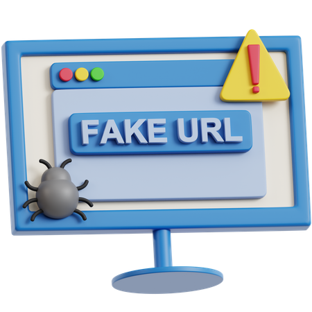 Phishing Web Monitor  3D Icon