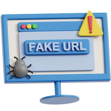 Phishing Web Monitor  3D Icon