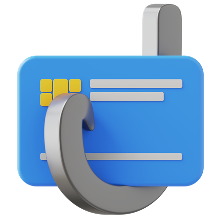 Phising Card  3D Icon