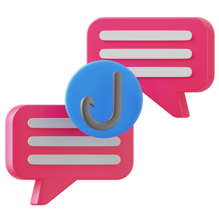 Phising Chat  3D Icon