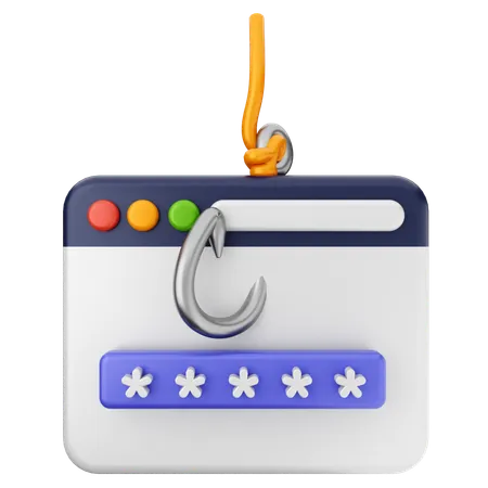 Phising Internet Security  3D Icon