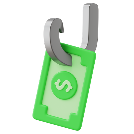 Phising Money  3D Icon