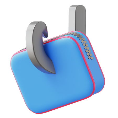 Phising Wallet  3D Icon