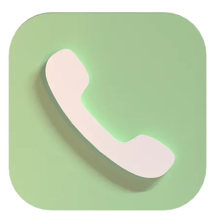 Phone Icon Illustration In 3 D Design 3D Icon