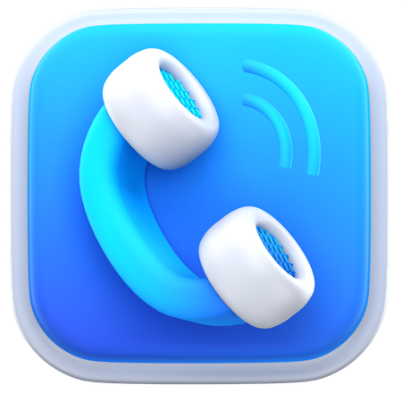 電話  3D Icon