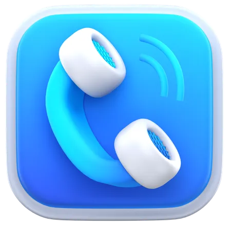 電話  3D Icon