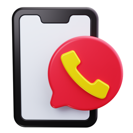 電話  3D Icon