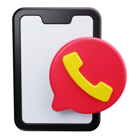 電話  3D Icon