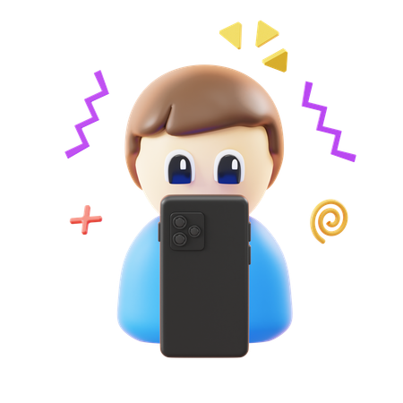 Phone Addict  3D Icon