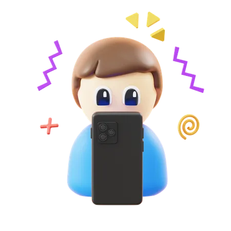 Phone Addict  3D Icon