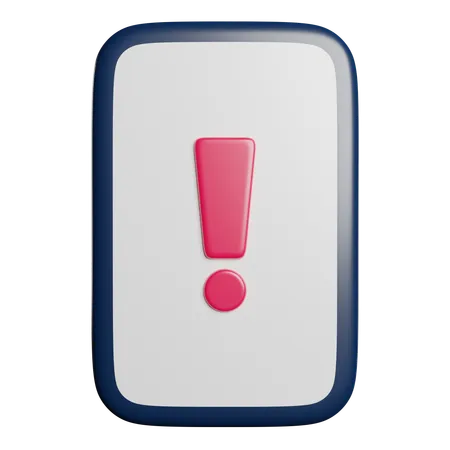 Phone Alert Internet 3D Icon