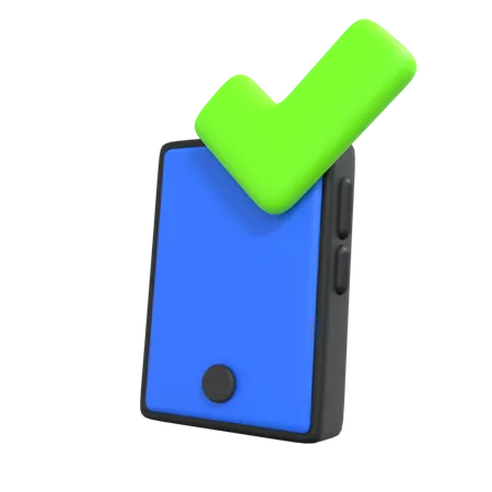 Phone Approval  3D Icon