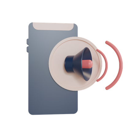Phone Audio On  3D Icon