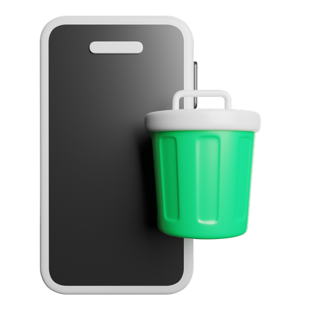 Phone Bin  3D Icon