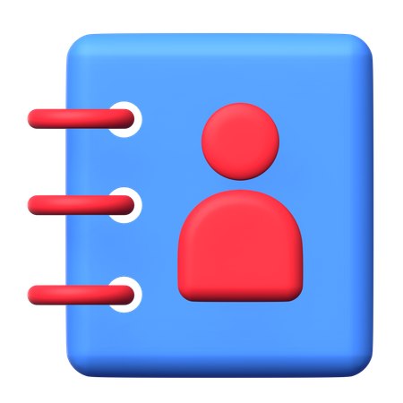 Phone Book  3D Icon