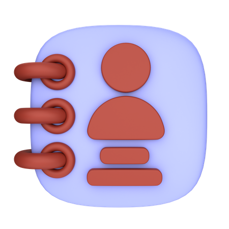 Phone Book  3D Icon