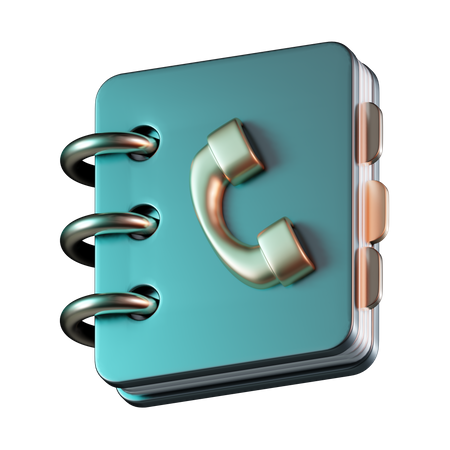 Phone Book  3D Icon