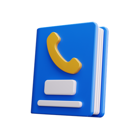 Phone Book  3D Icon