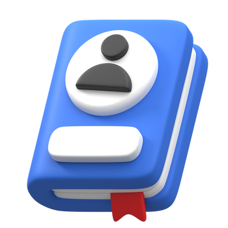 Phone Book  3D Icon