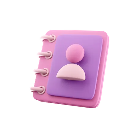 Phone Book  3D Icon