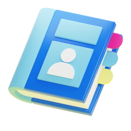 Phone Book  3D Icon