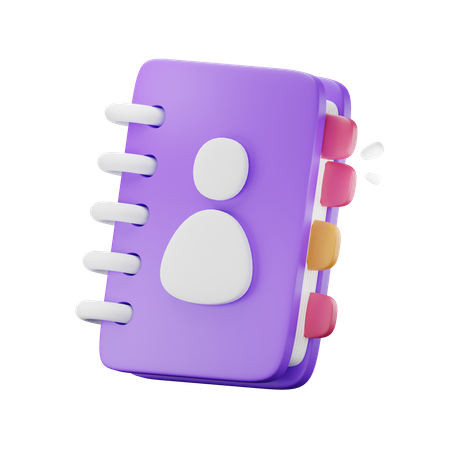 Phone Book  3D Icon