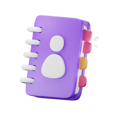 Phone Book  3D Icon