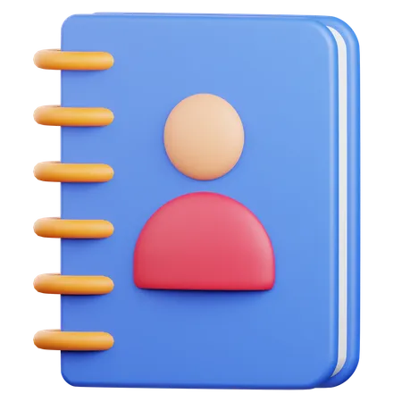 Phone Book  3D Icon