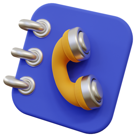 Phone Book  3D Icon