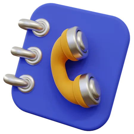 Phone Book  3D Icon