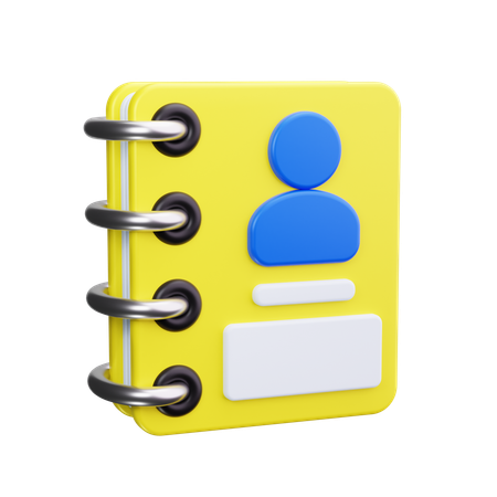 Phone Book  3D Icon