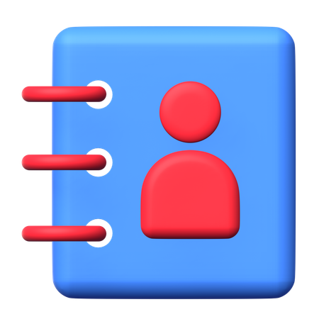 Phone Book  3D Icon