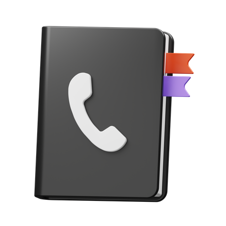 Phone Book  3D Icon