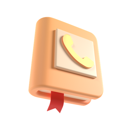 Phone Book  3D Icon