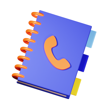 Phone Book  3D Icon