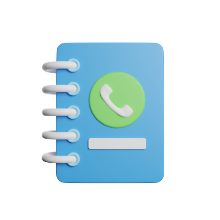 Phone Book  3D Icon