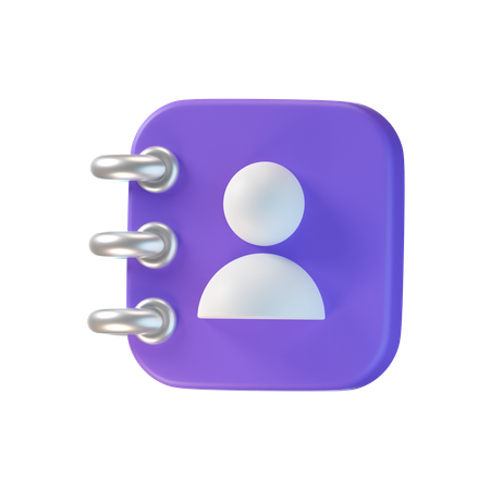 Phone Book  3D Icon