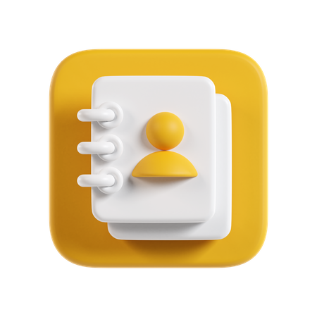 Phone Book  3D Icon