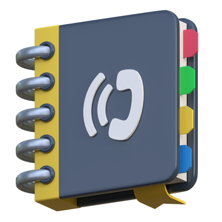 Phone Book  3D Icon