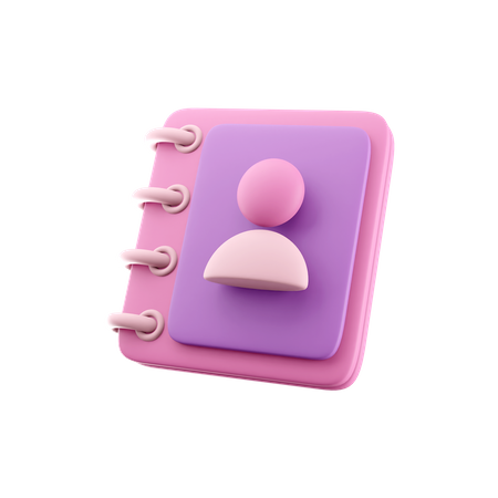 Phone Book  3D Icon